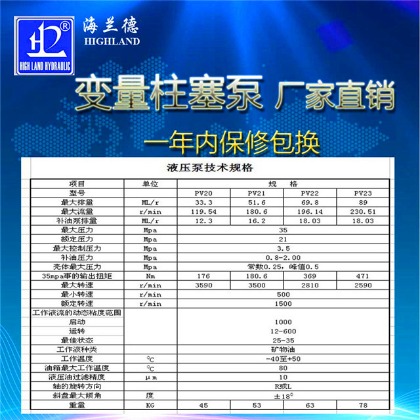 變量柱塞泵廠家